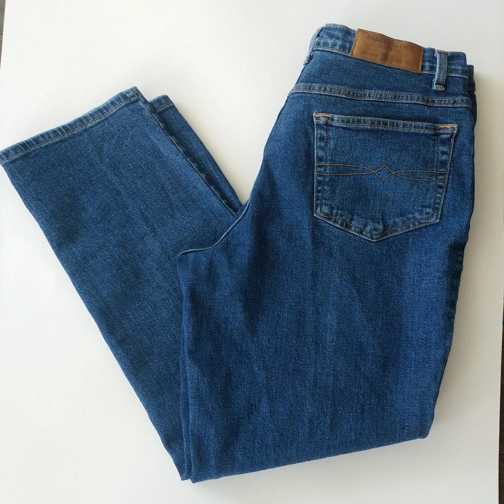 FADED GLORY Womens High Rise Jeans Straight Leg Stonewashed Cottagecore Weekend
